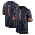 Chicago Bears Number 1 Dad Nike Game Jersey - Navy
