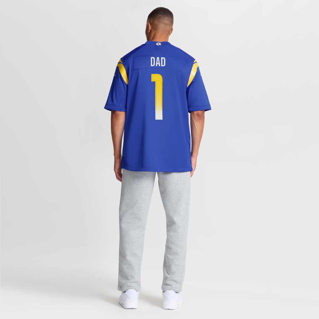 Los Angeles Rams Number 1 Dad Nike Game Jersey - Royal