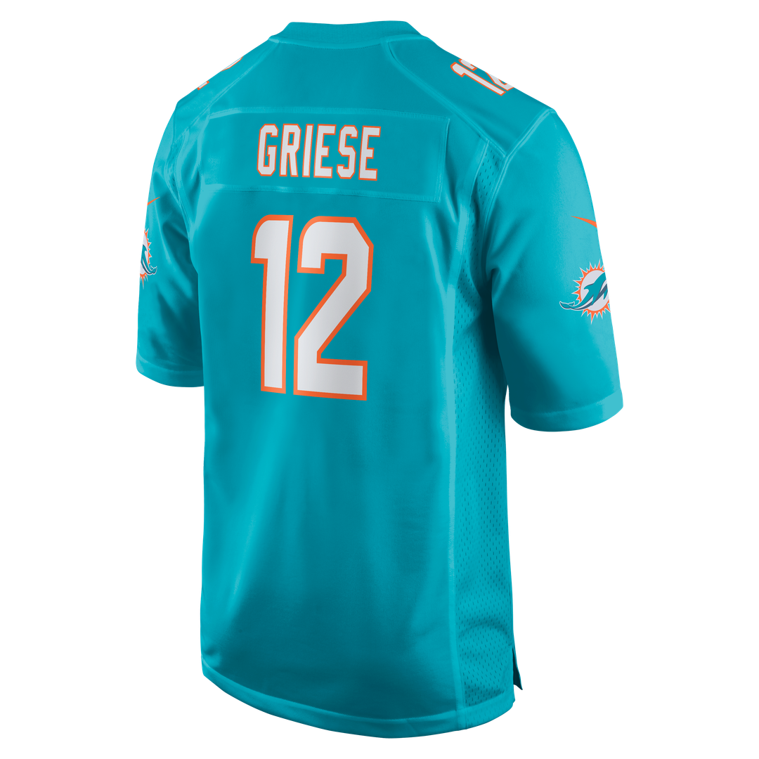 Miami Dolphins Bob Griese Nike Game Retired Player Jersey - Aqua