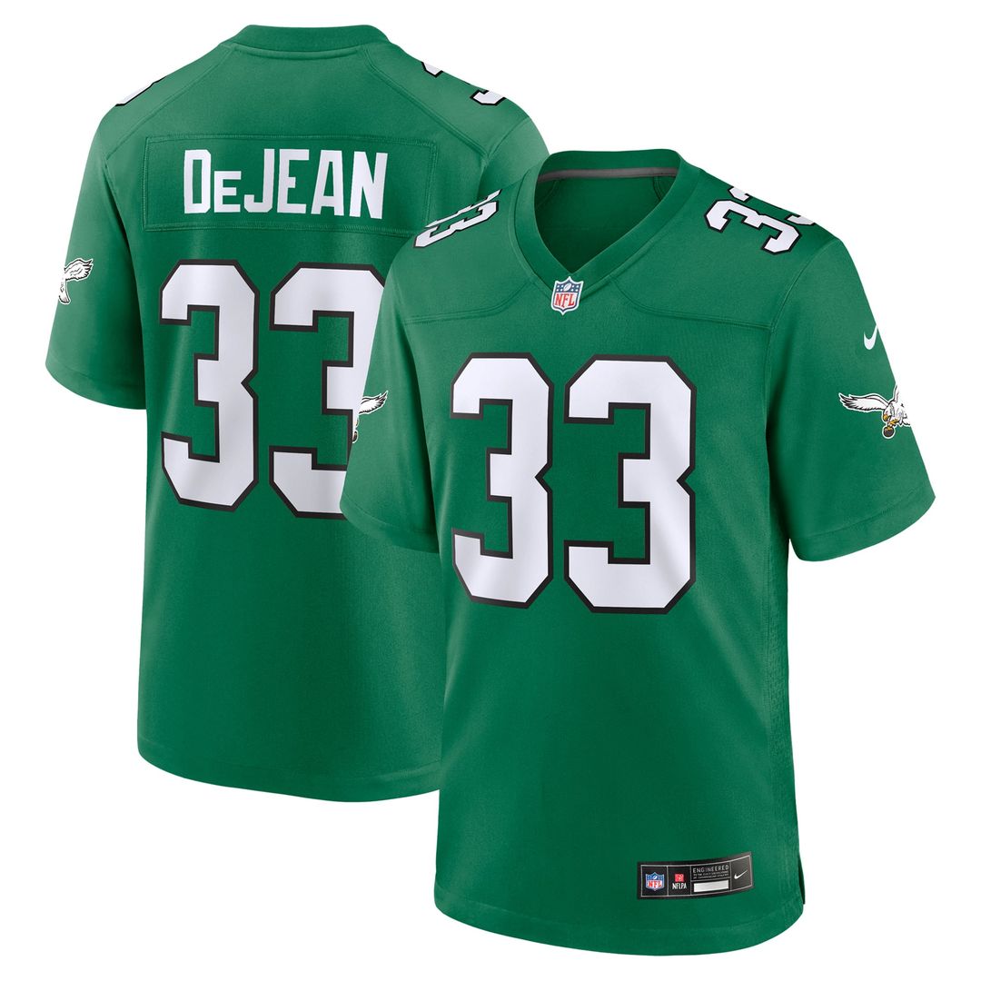 Philadelphia Eagles Cooper DeJean Nike Team Game Jersey - Midnight Green
