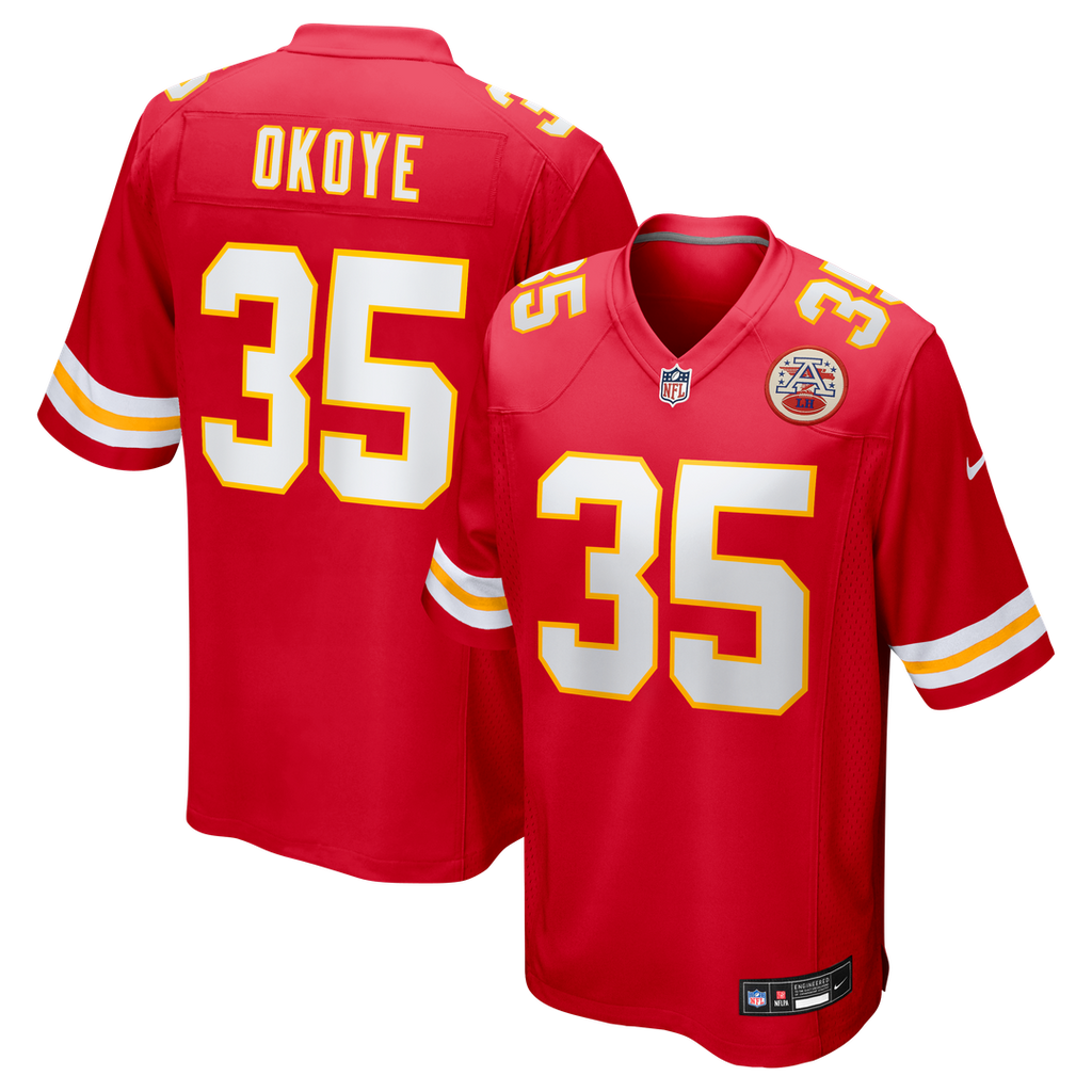 Kansas City Chiefs Christian Okoye Nike Game Retired Player Jersey - Red