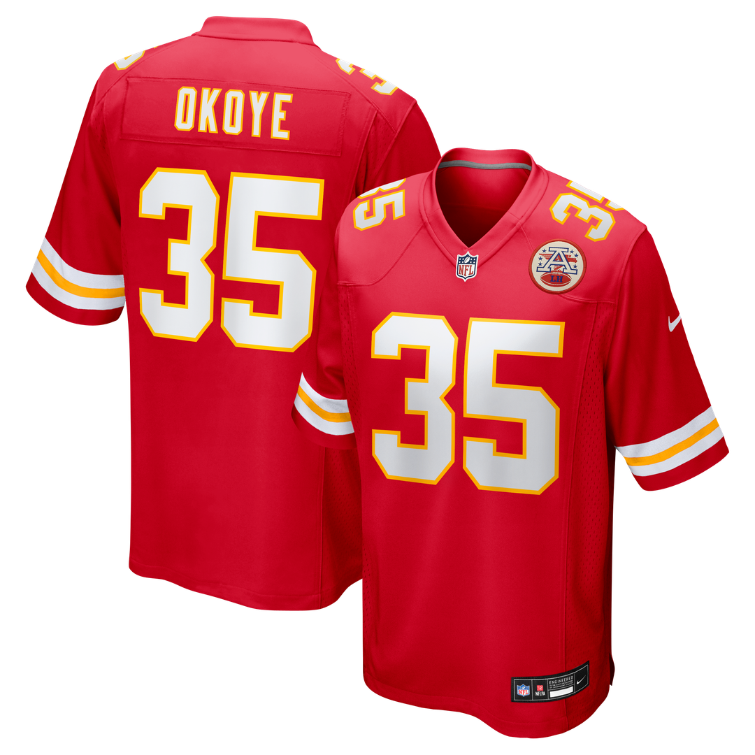 Kansas City Chiefs Christian Okoye Nike Game Retired Player Jersey - Red