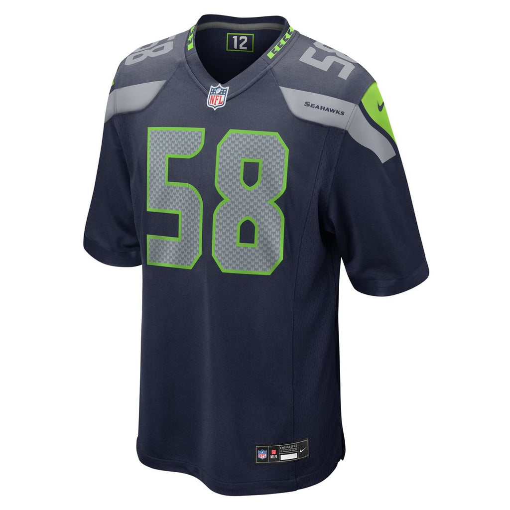 Seattle Seahawks Derick Hall Nike Game Jersey - College Navy