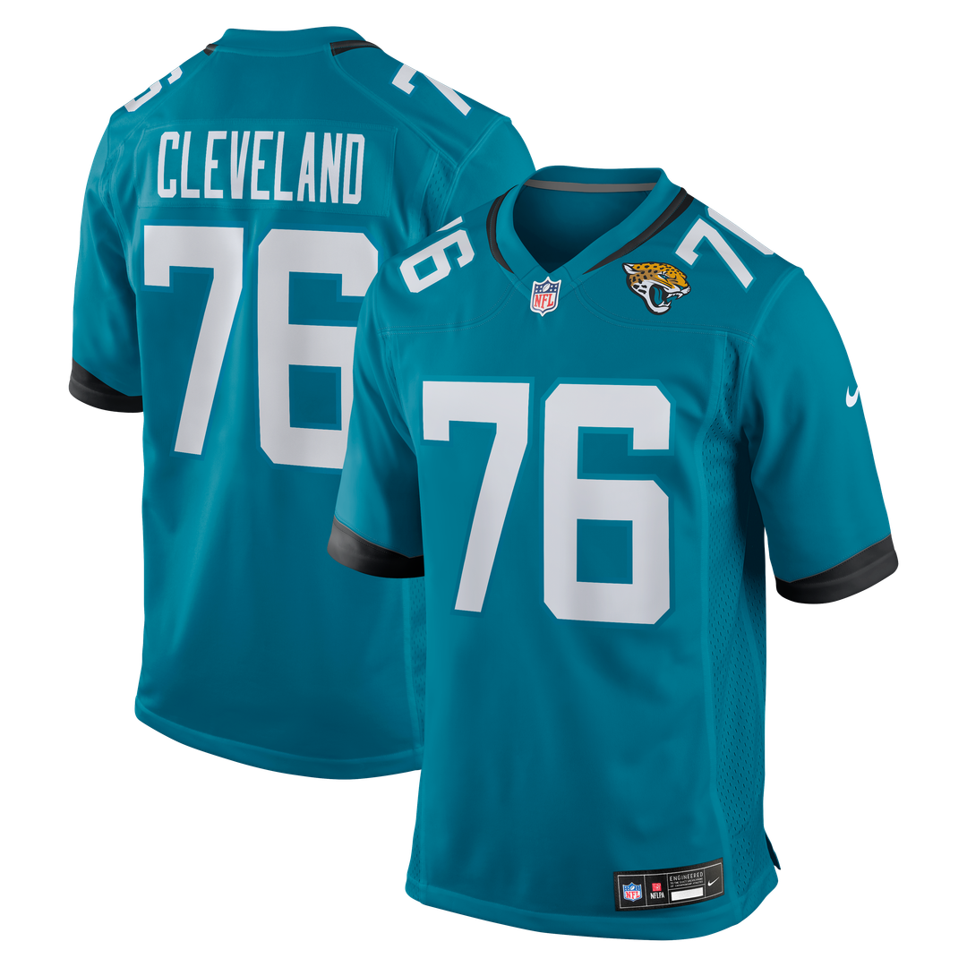 Jacksonville Jaguars Ezra Cleveland Nike Game Jersey - Teal
