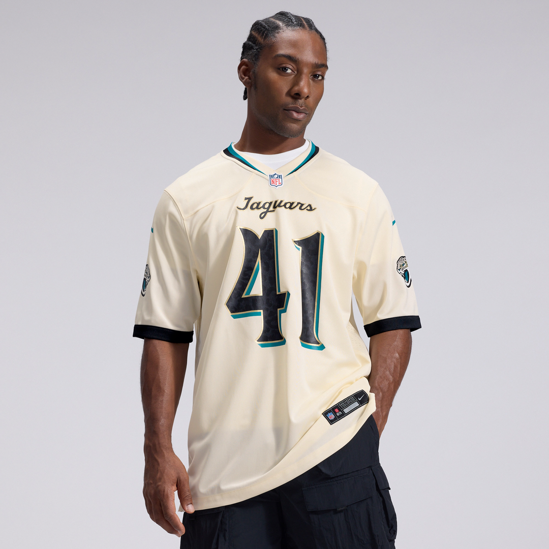 Jacksonville Jaguars Josh Hines-Allen Nike 2026 Rivalries Collection Game Jersey - Natural