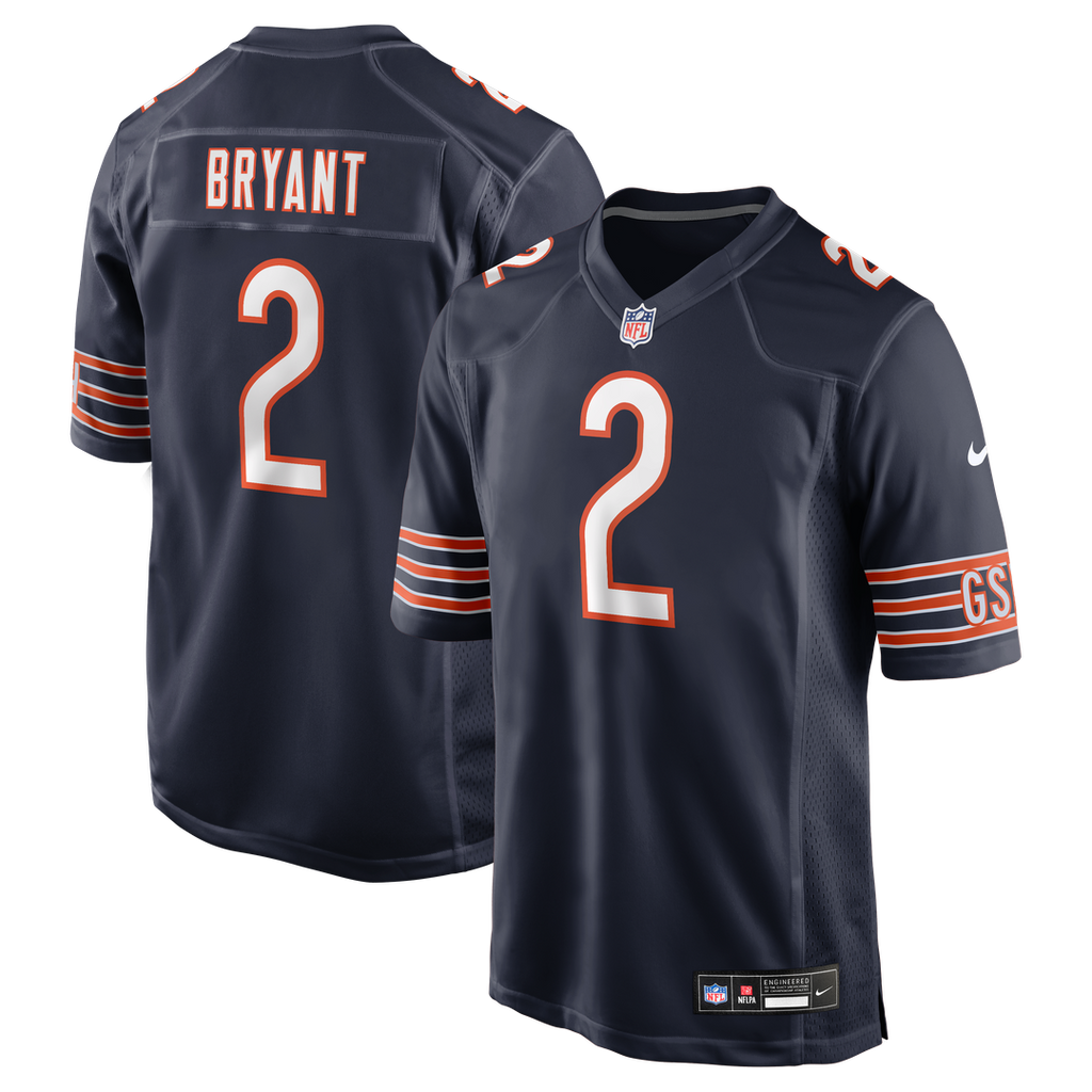 Chicago Bears Coby Bryant Nike Team Game Jersey - Navy