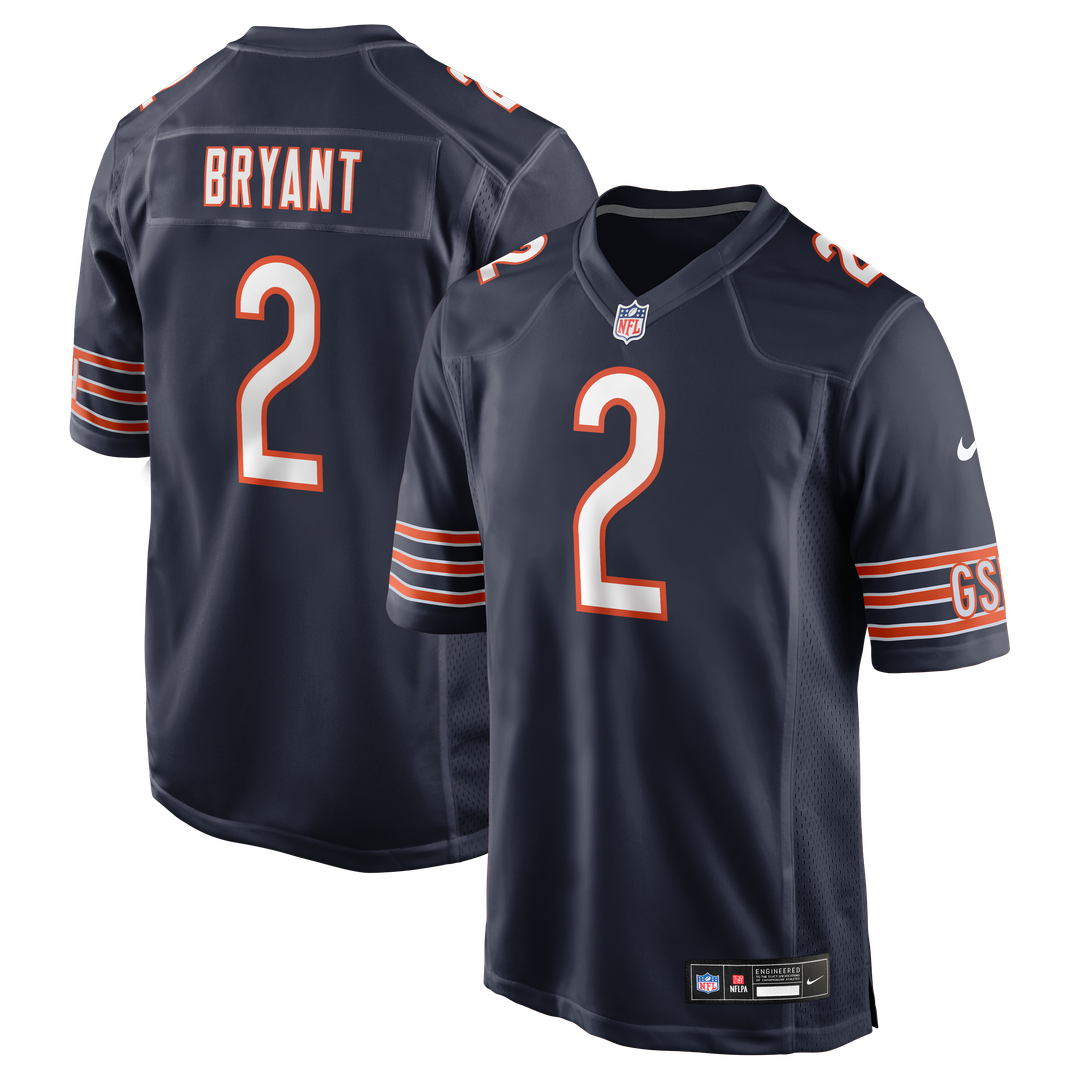 Chicago Bears Coby Bryant Nike Team Game Jersey - Navy