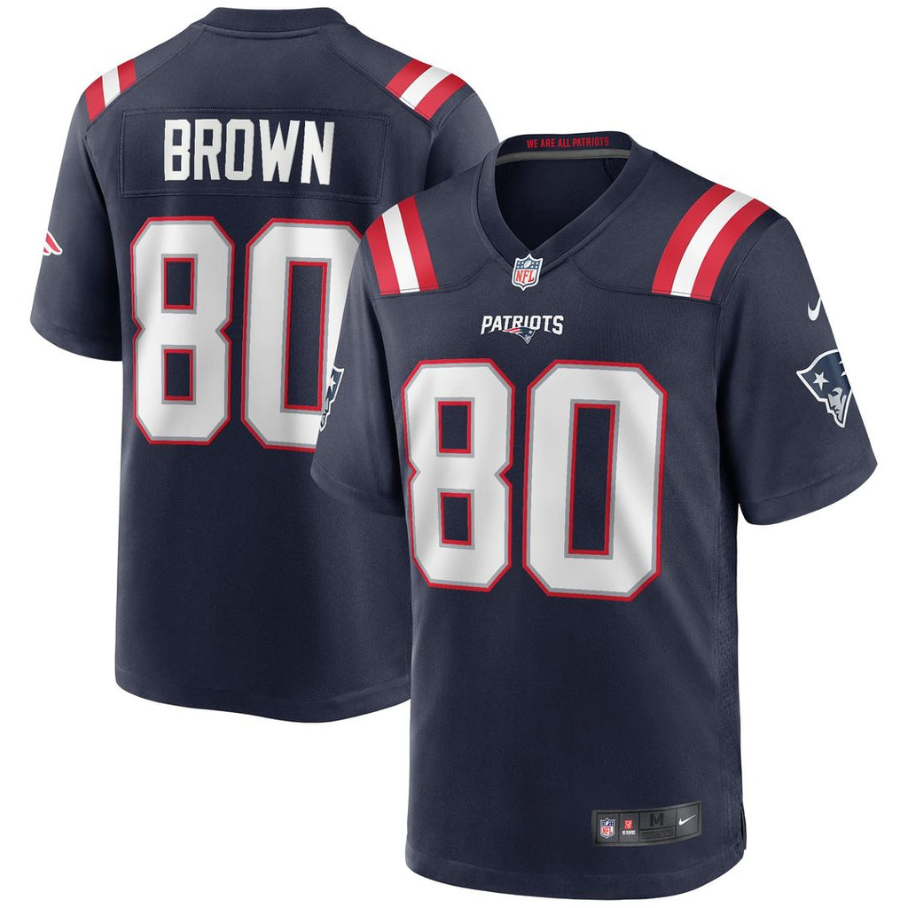 New England Patriots Troy Brown Nike Game Retired Player Jersey - Navy