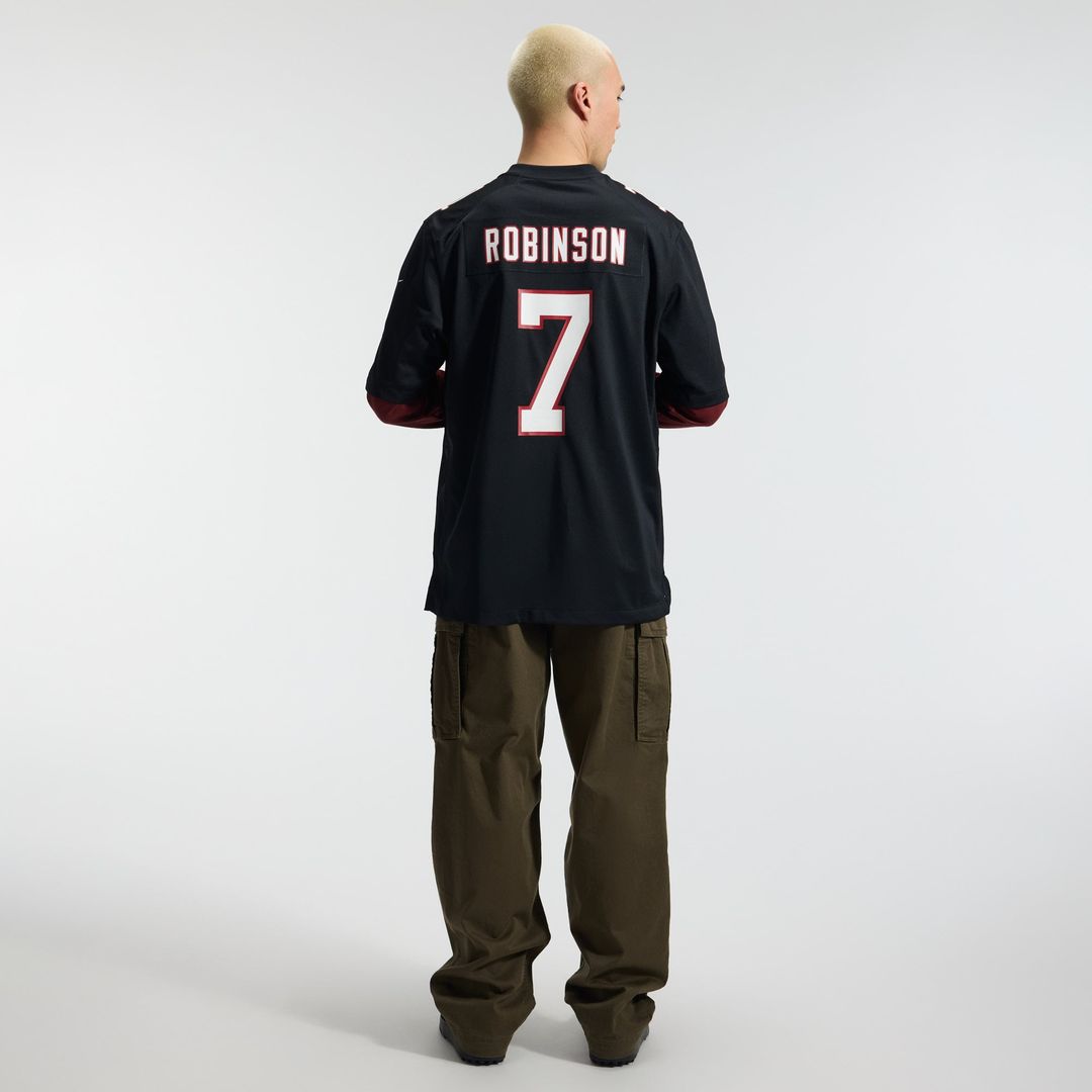 Atlanta Falcons Bijan Robinson Nike Throwback Game Jersey - Black