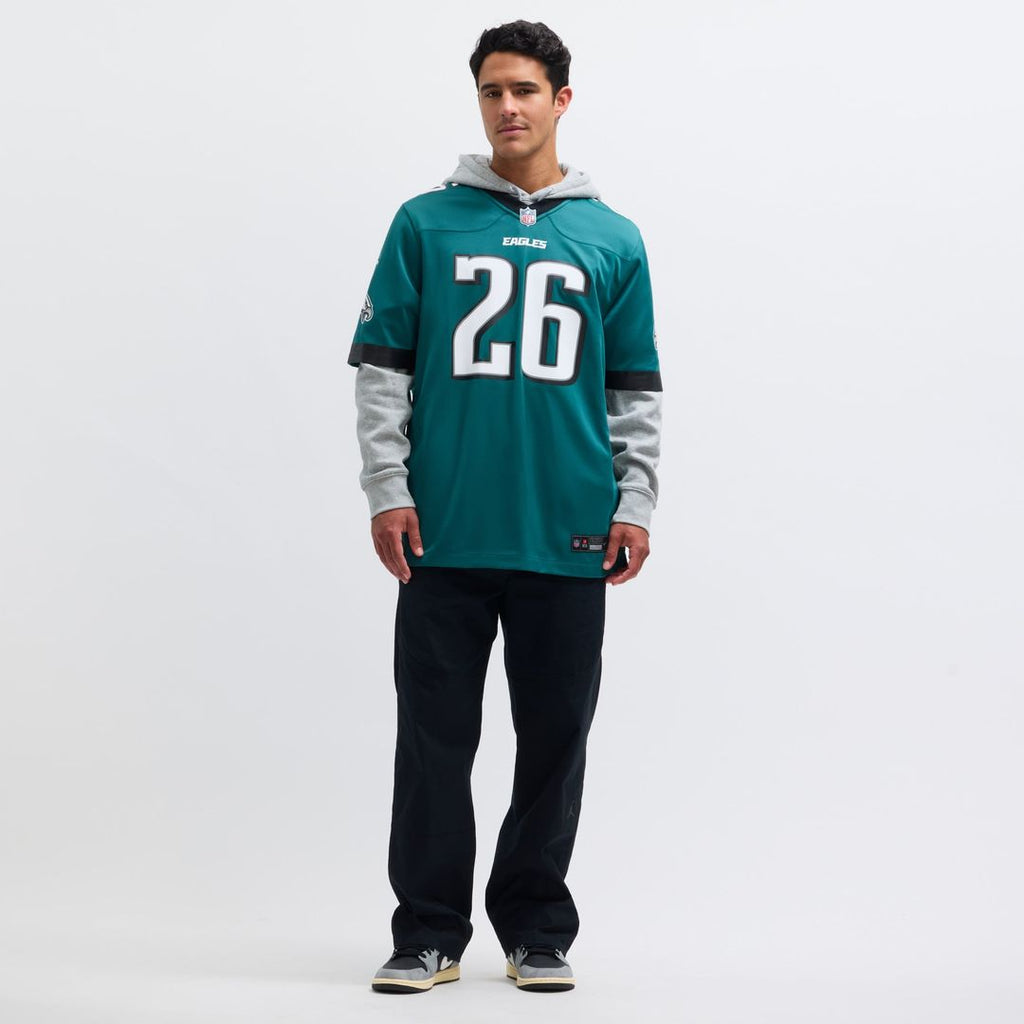 Philadelphia Eagles Saquon Barkley Nike Game Player Jersey - Midnight Green