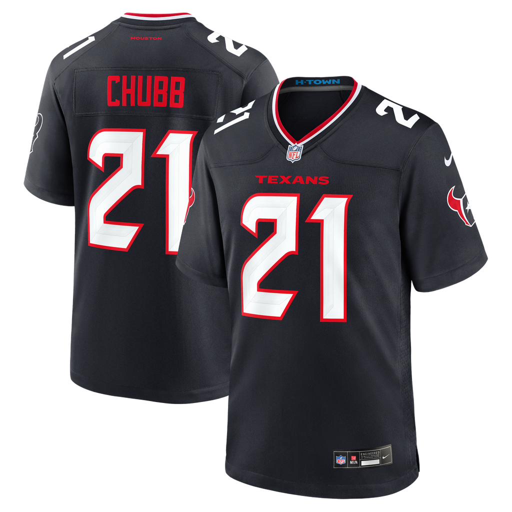 Houston Texans Nick Chubb Nike Team Game Jersey - Navy