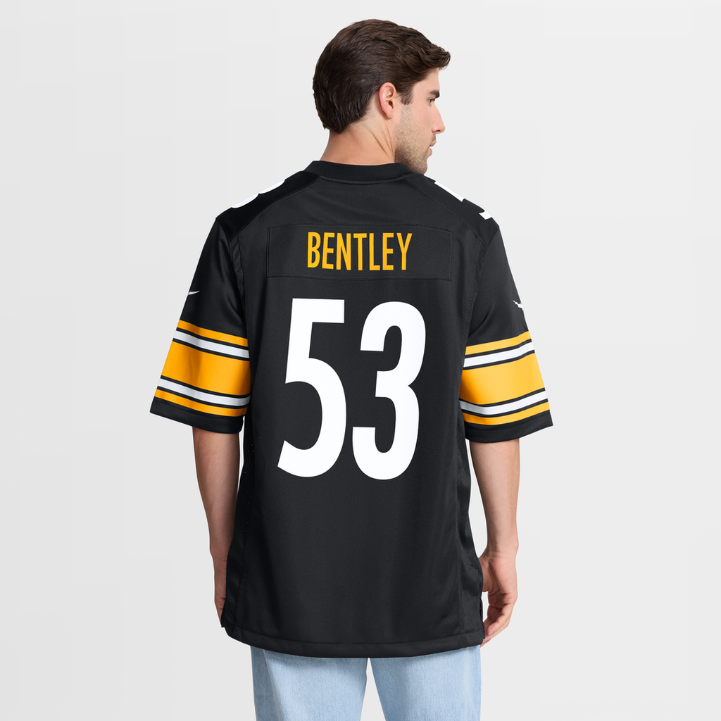Pittsburgh Steelers JaWhaun Bentley Nike Team Game Jersey - Black