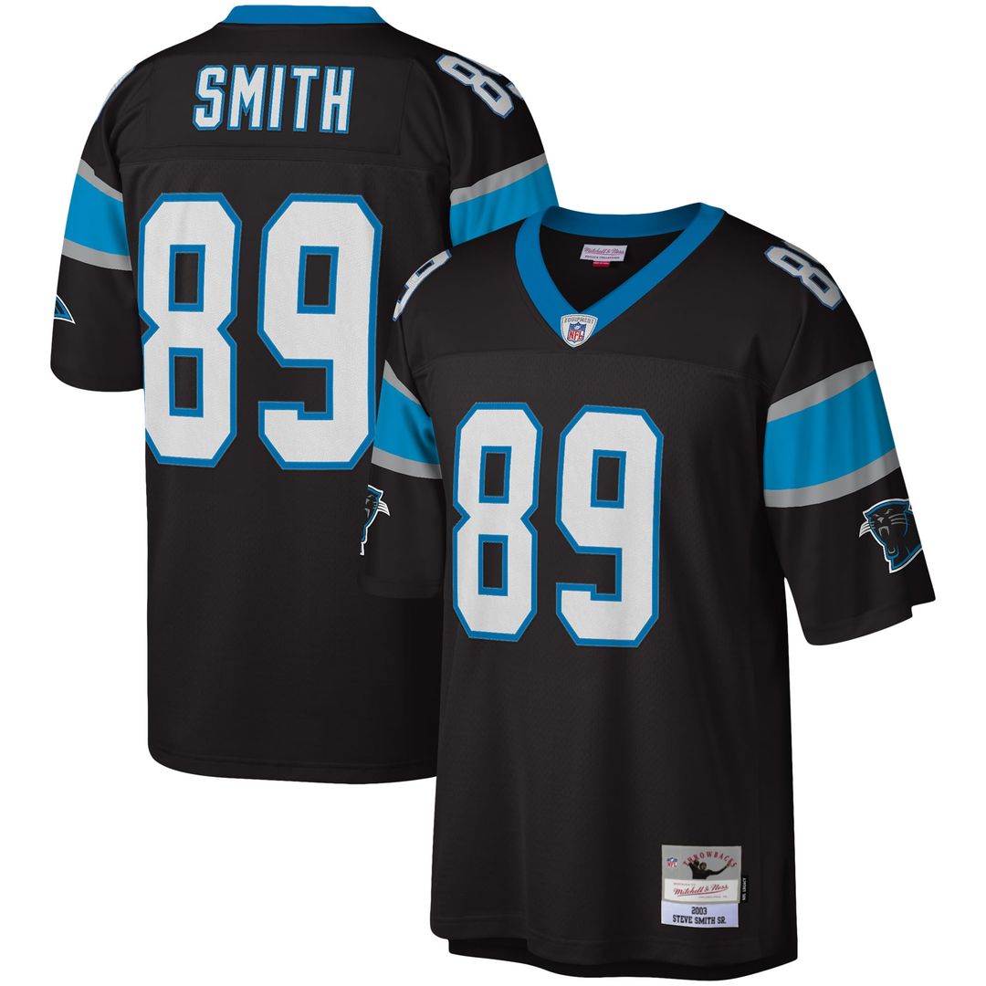 Carolina Panthers Steve Smith Mitchell & Ness Legacy Replica Jersey - Black