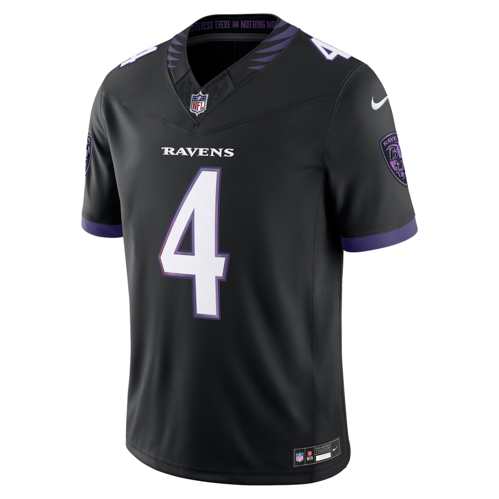 Baltimore Ravens Zay Flowers Nike Alternate Alternate Vapor F.U.S.E. Stitched Limited Jersey - Black