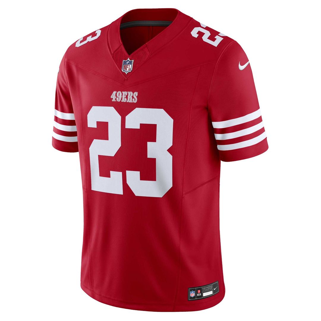 San Francisco 49ers Christian McCaffrey Nike Vapor F.U.S.E. Limited 2nd Alternate Jersey - White
