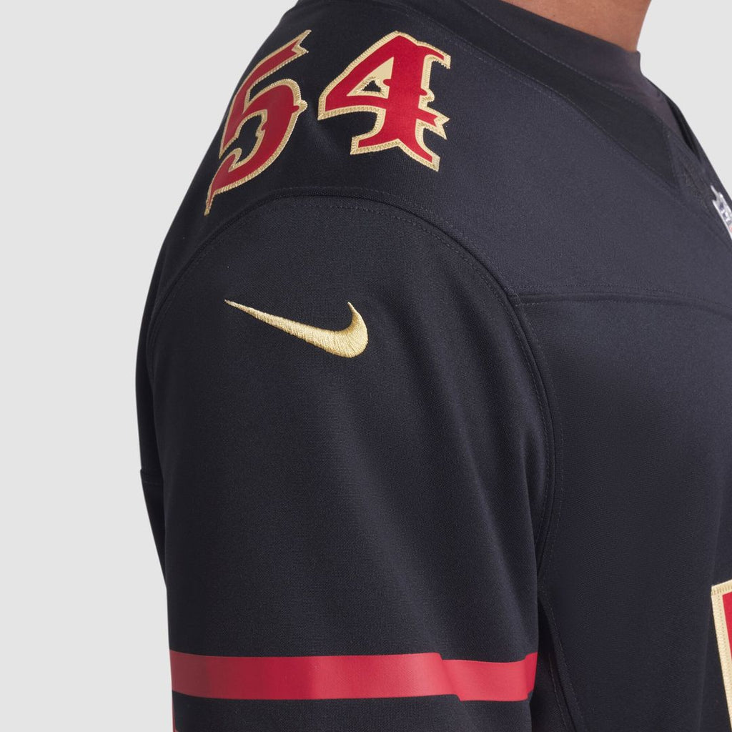 San Francisco 49ers Fred Warner Nike Rivalries Collection Stitched Limited Jersey - Black