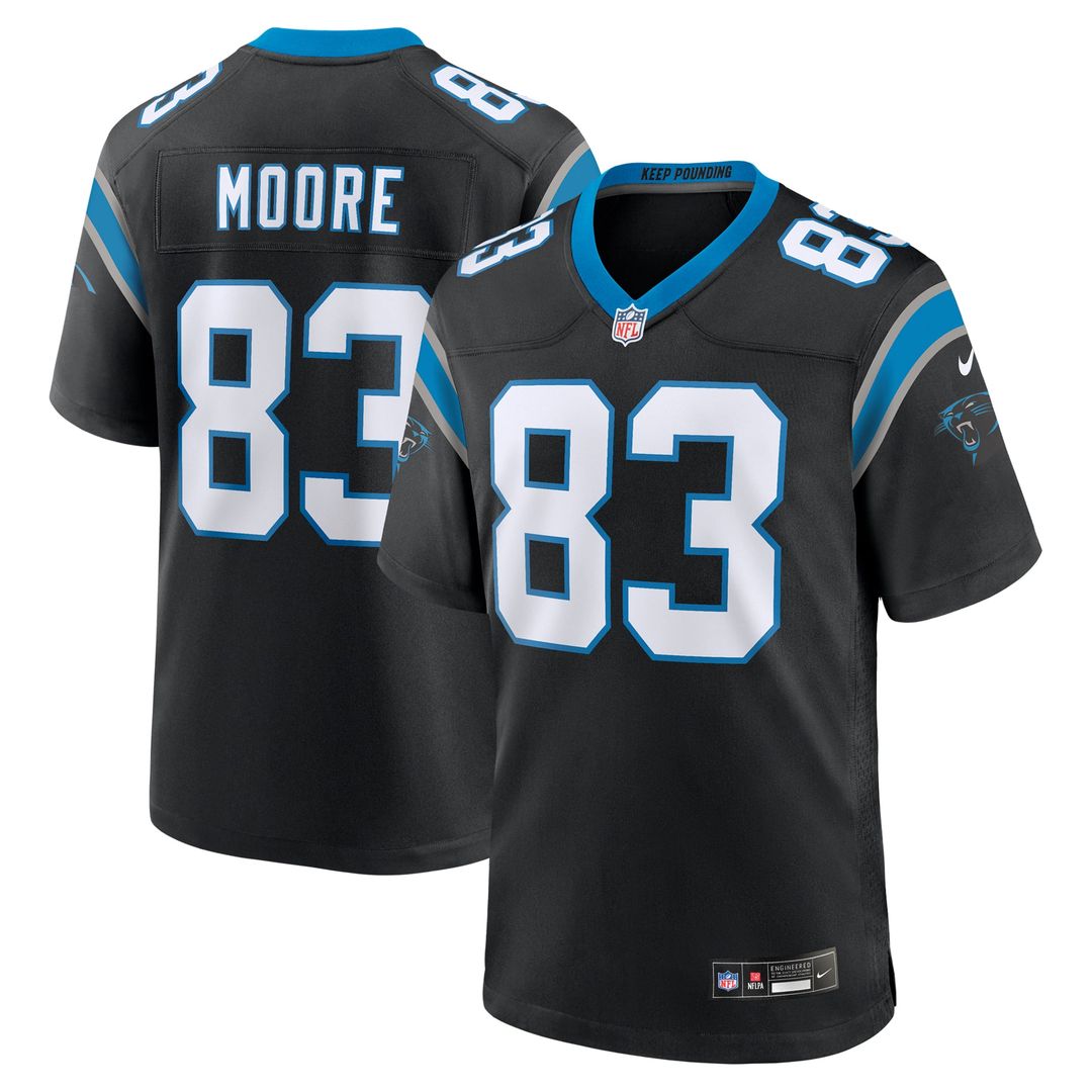 Carolina Panthers David Moore Nike Game Jersey - Black