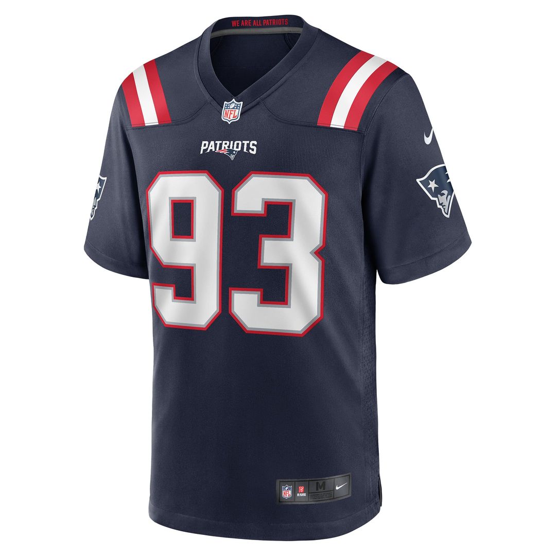 New England Patriots Richard Seymour Nike Retired Player Game Jersey - Navy