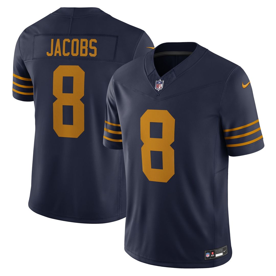 Green Bay Packers Josh Jacobs Nike The 1923 Classic Vapor F.U.S.E. Limited Jersey - Navy