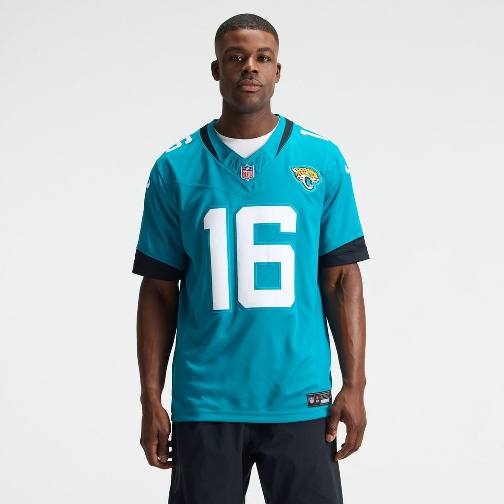Jacksonville Jaguars Trevor Lawrence Nike Team Vapor F.U.S.E. Stitched Limited Jersey - Teal