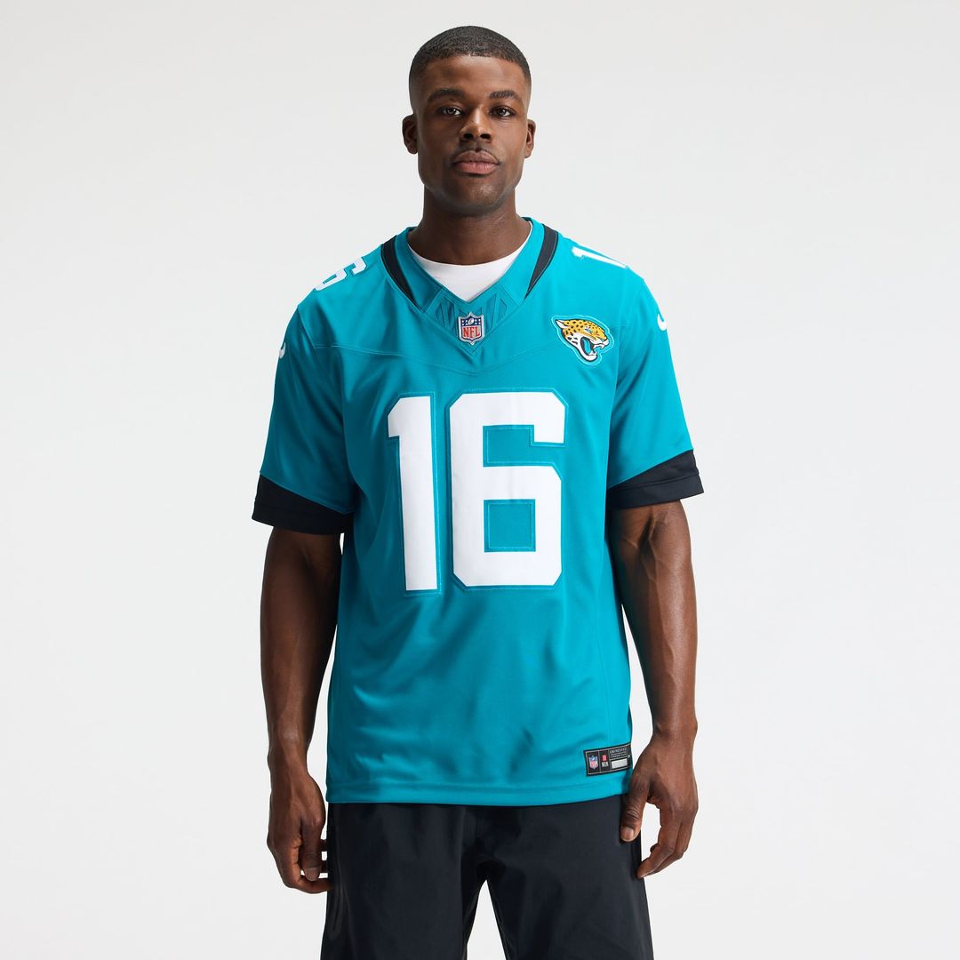 Jacksonville Jaguars Trevor Lawrence Nike Team Vapor F.U.S.E. Stitched Limited Jersey - Teal