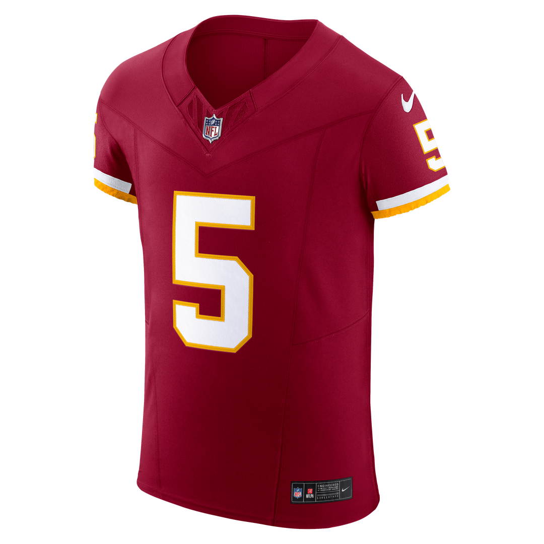 Washington Commanders Jayden Daniels Nike Team Vapor F.U.S.E. Elite Jersey - Burgundy