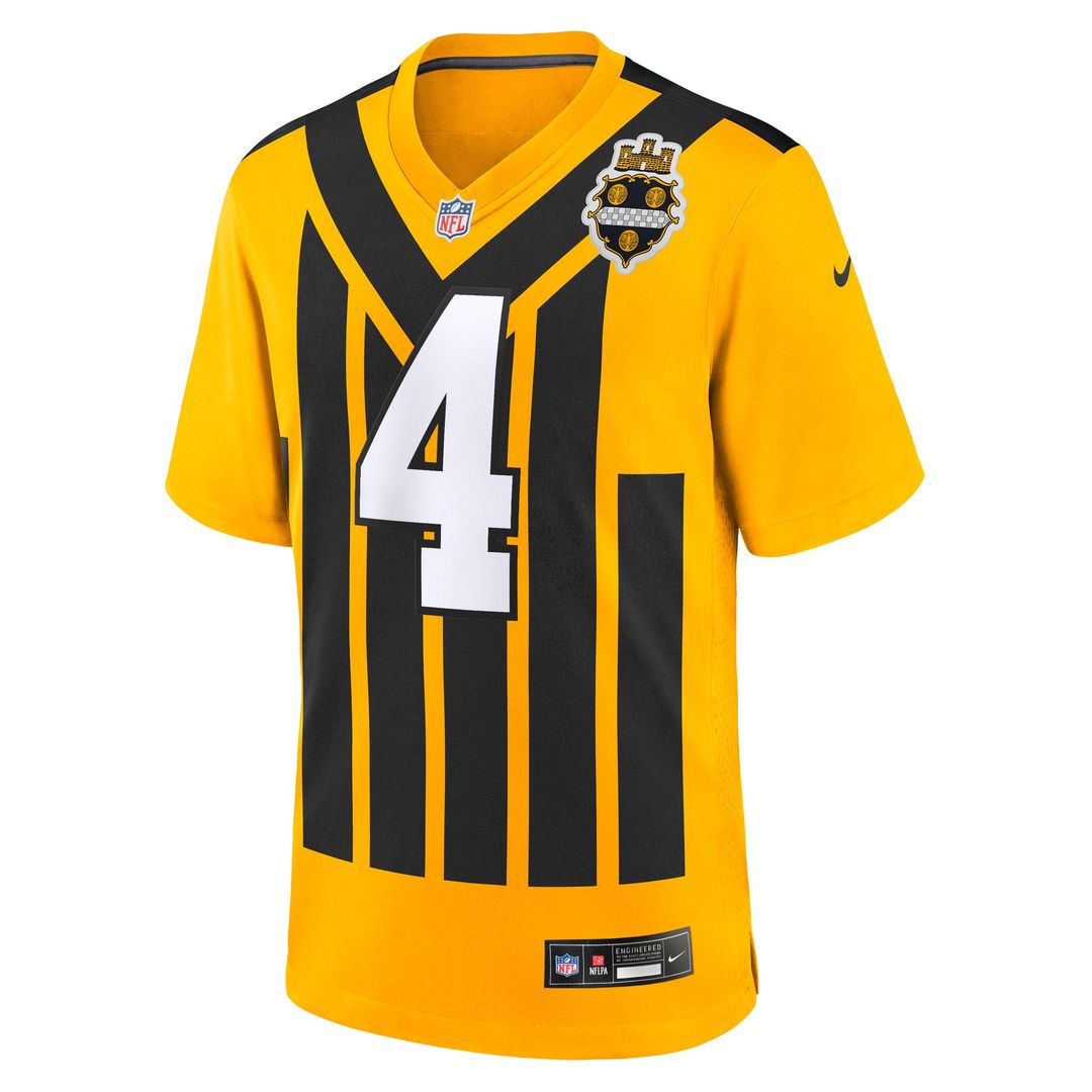 Pittsburgh Steelers DK Metcalf Nike Alternate 1933 Throwback Game Jersey - Gold