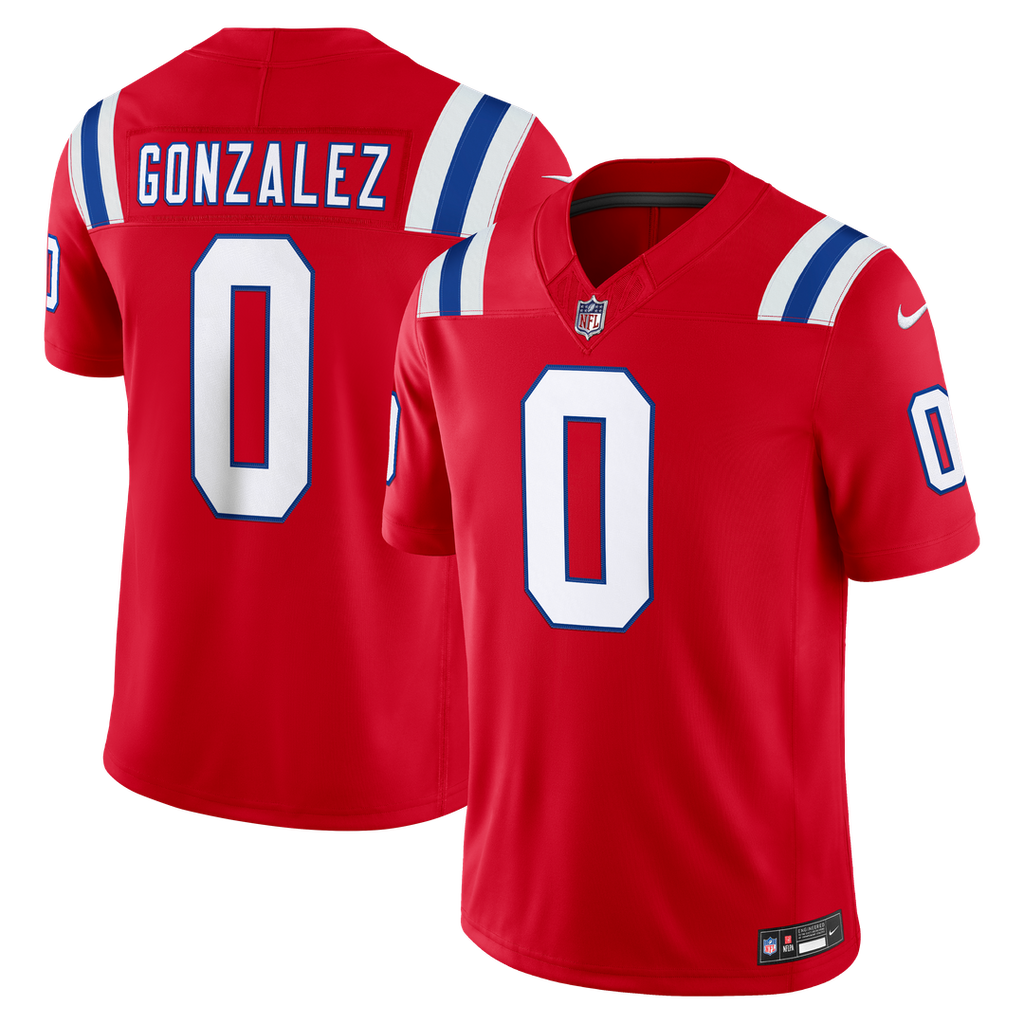 New England Patriots Christian Gonzalez Nike Team Vapor F.U.S.E. Stitched Limited Jersey - Navy