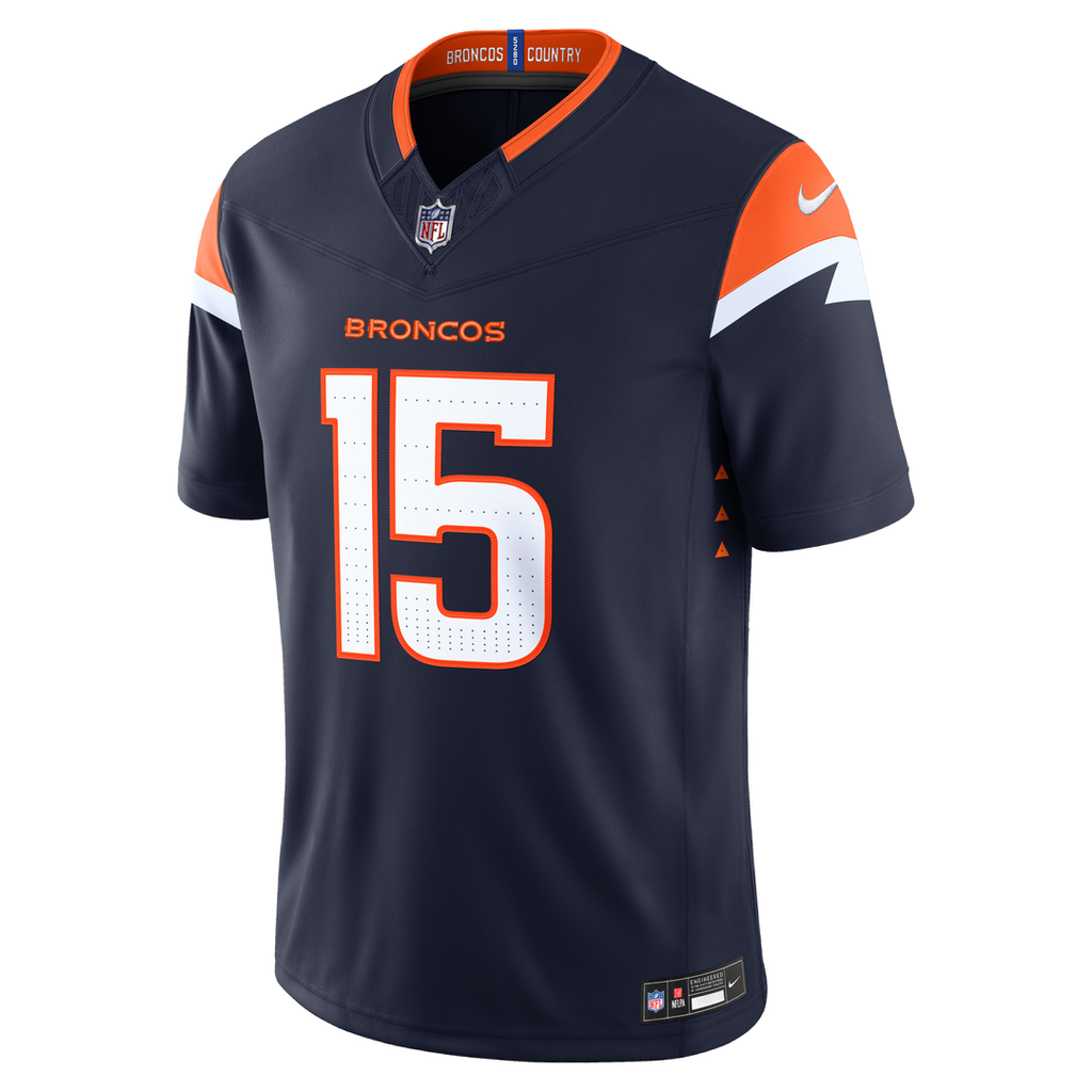 Denver Broncos Nik Bonitto Nike Alternate Vapor F.U.S.E. Stitched Limited Jersey - Navy