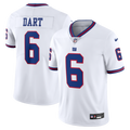 New York Giants Jaxson Dart Nike Vintage White Vapor Untouchable Stitched Limited Jersey - White