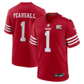 San Francisco 49ers Ricky Pearsall Nike 80th Anniversary Game Jersey - Scarlet