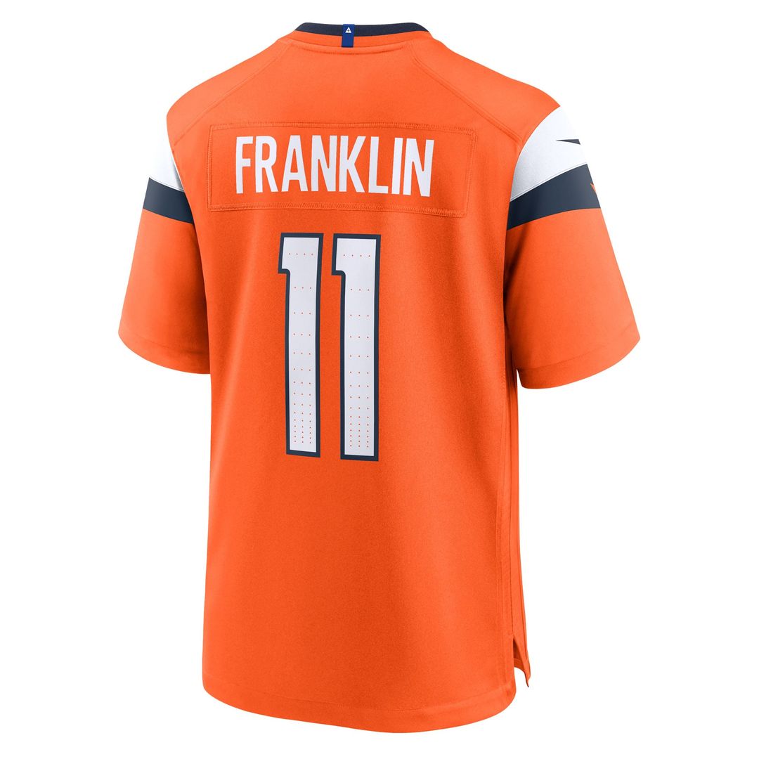Denver Broncos Troy Franklin Nike Team Game Jersey - Orange