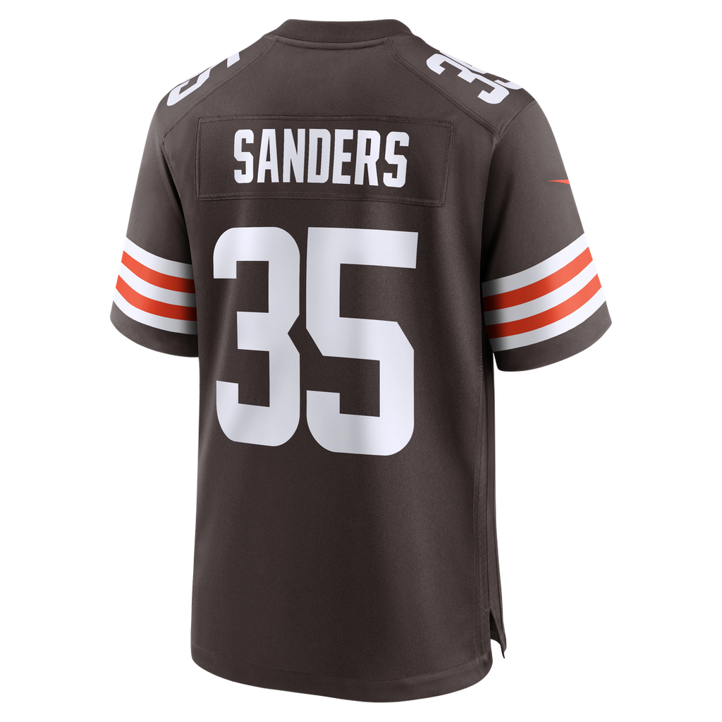 Cleveland Browns Raheim Sanders Nike Team Game Jersey - Brown