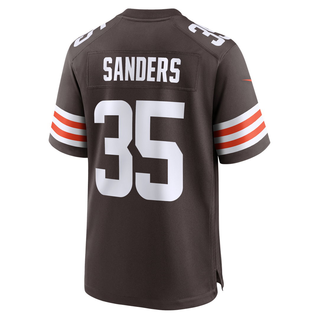 Cleveland Browns Raheim Sanders Nike Team Game Jersey - Brown