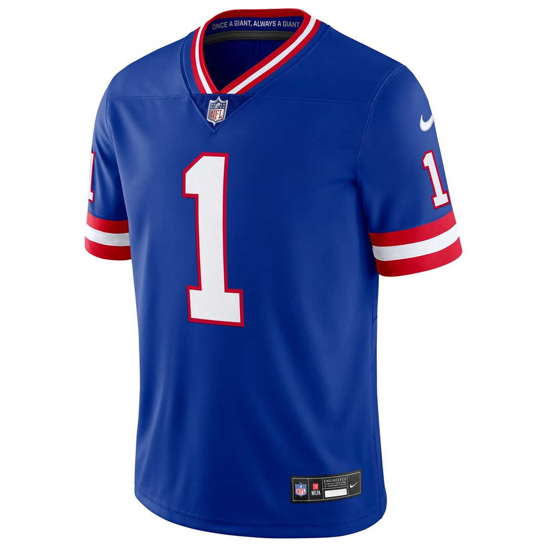 New York Giants Malik Nabers Nike Alternate 2 Legacy Vapor Untouchable Limited Jersey - Royal