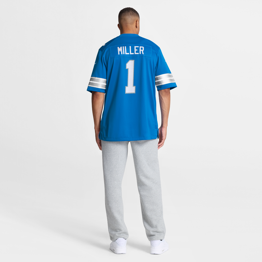 Detroit Lions Blake Miller Nike Team Game Jersey - Blue
