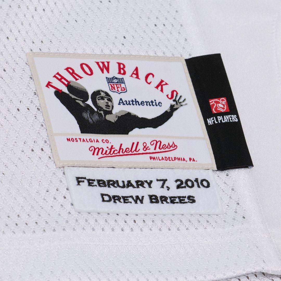 New Orleans Saints Drew Brees Mitchell & Ness Super Bowl XLIV Authentic Jersey - White