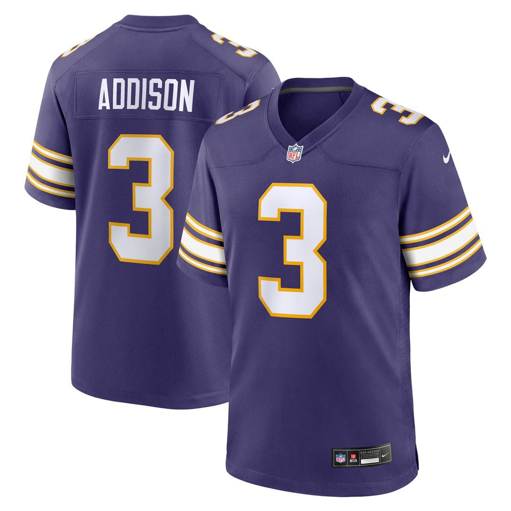 Minnesota Vikings Jordan Addison Nike Away Game Jersey - White