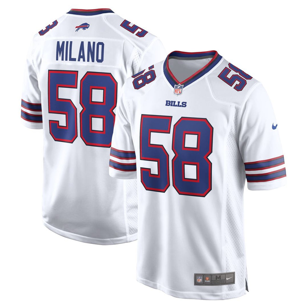 Buffalo Bills Matt Milano Nike Away Game Player Jersey - White