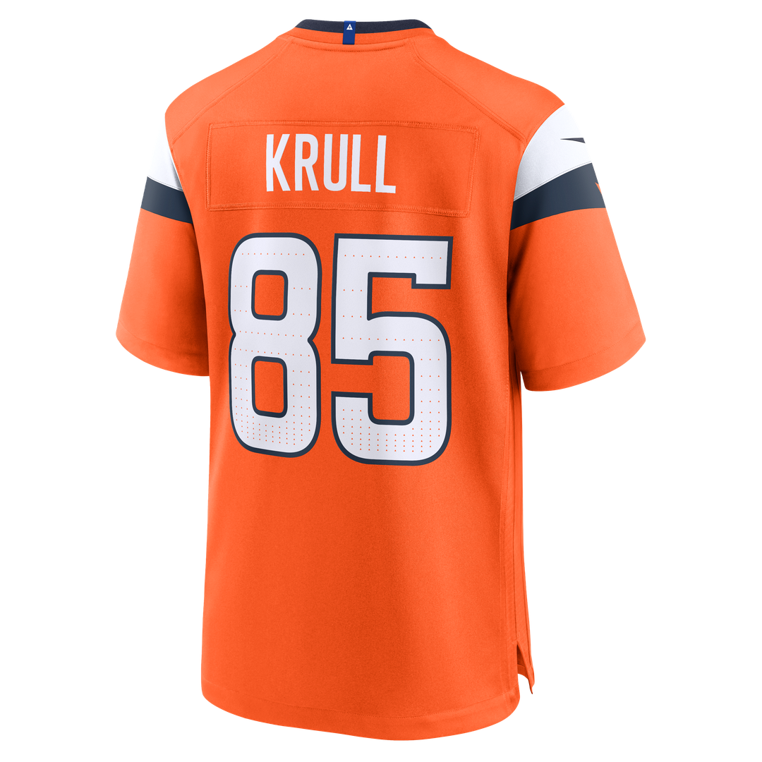 Denver Broncos Lucas Krull Nike Team Game Jersey - Orange