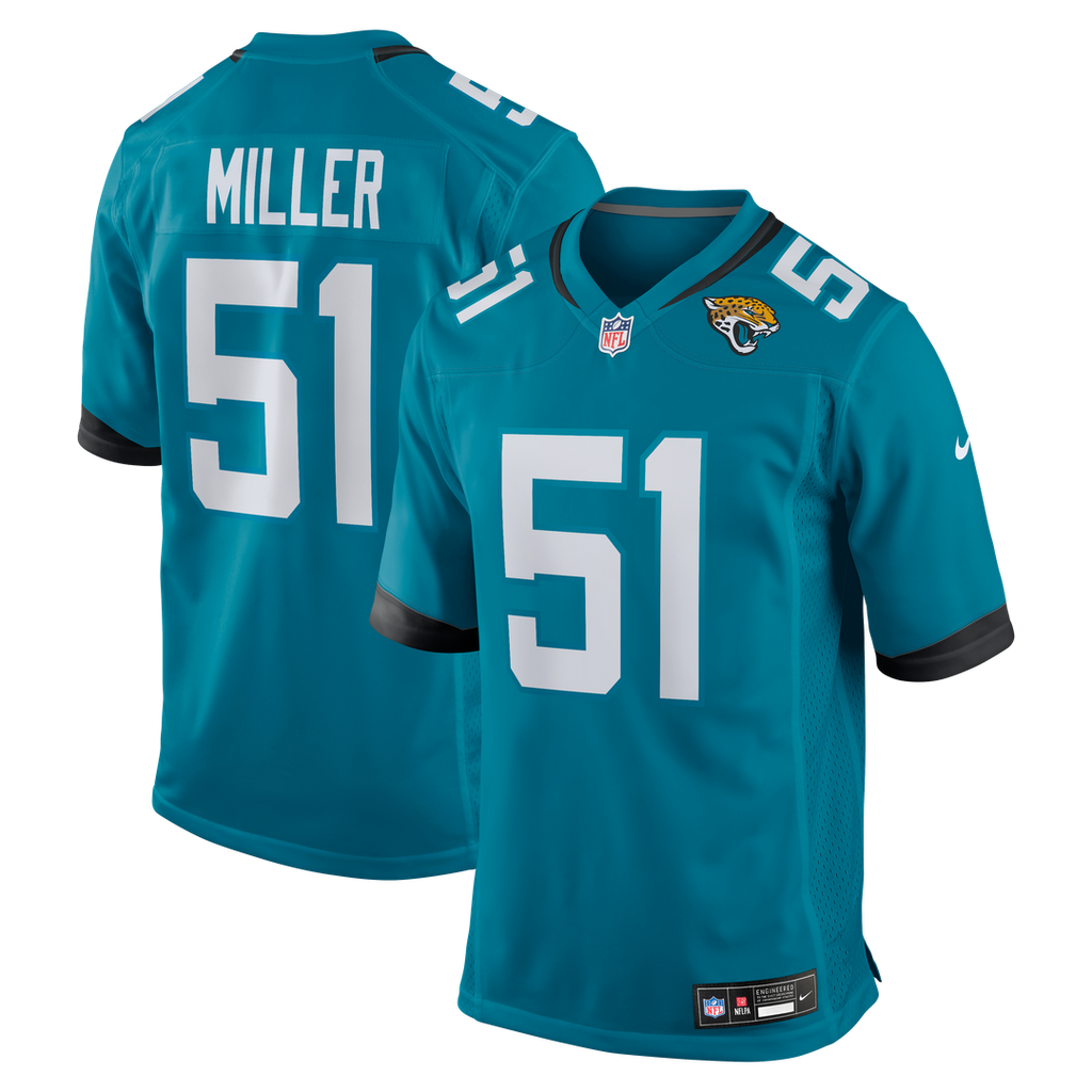 Jacksonville Jaguars Ventrell Miller Nike Game Jersey - Teal