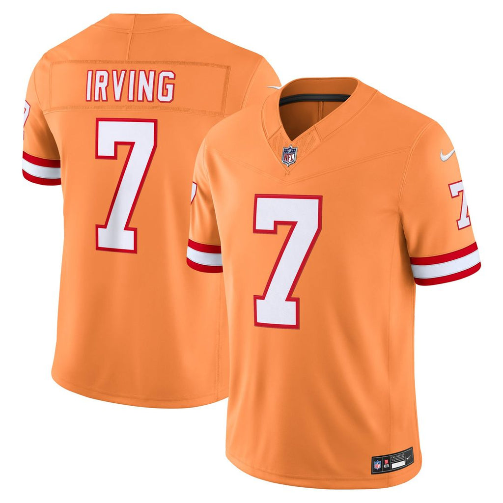 Tampa Bay Buccaneers Bucky Irving Nike Alternate Vapor F.U.S.E. Stitched Limited Jersey - Creamsicle
