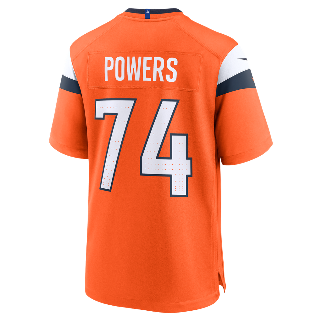 Denver Broncos Ben Powers Nike Team Game Jersey - Orange