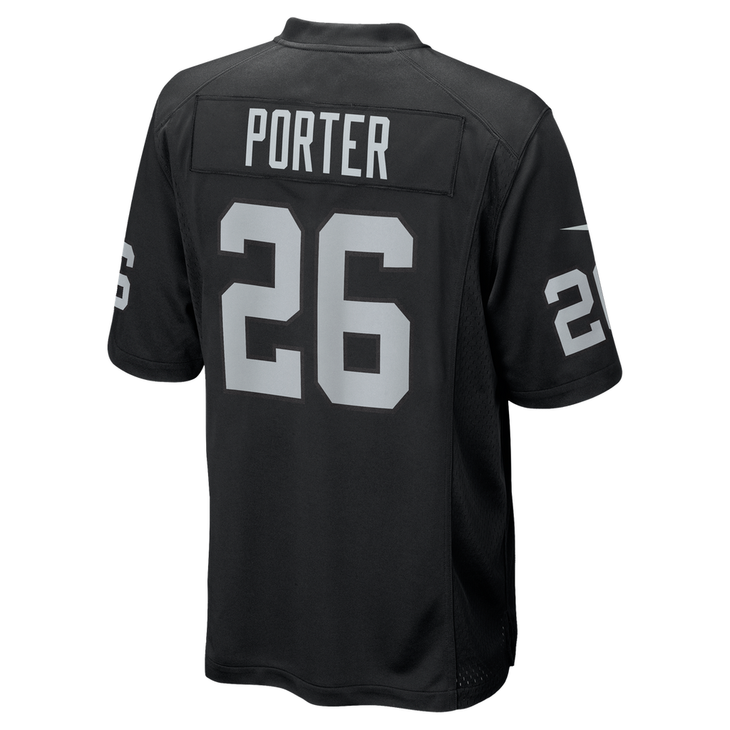 Las Vegas Raiders Darien Porter Nike Team Game Jersey - Black