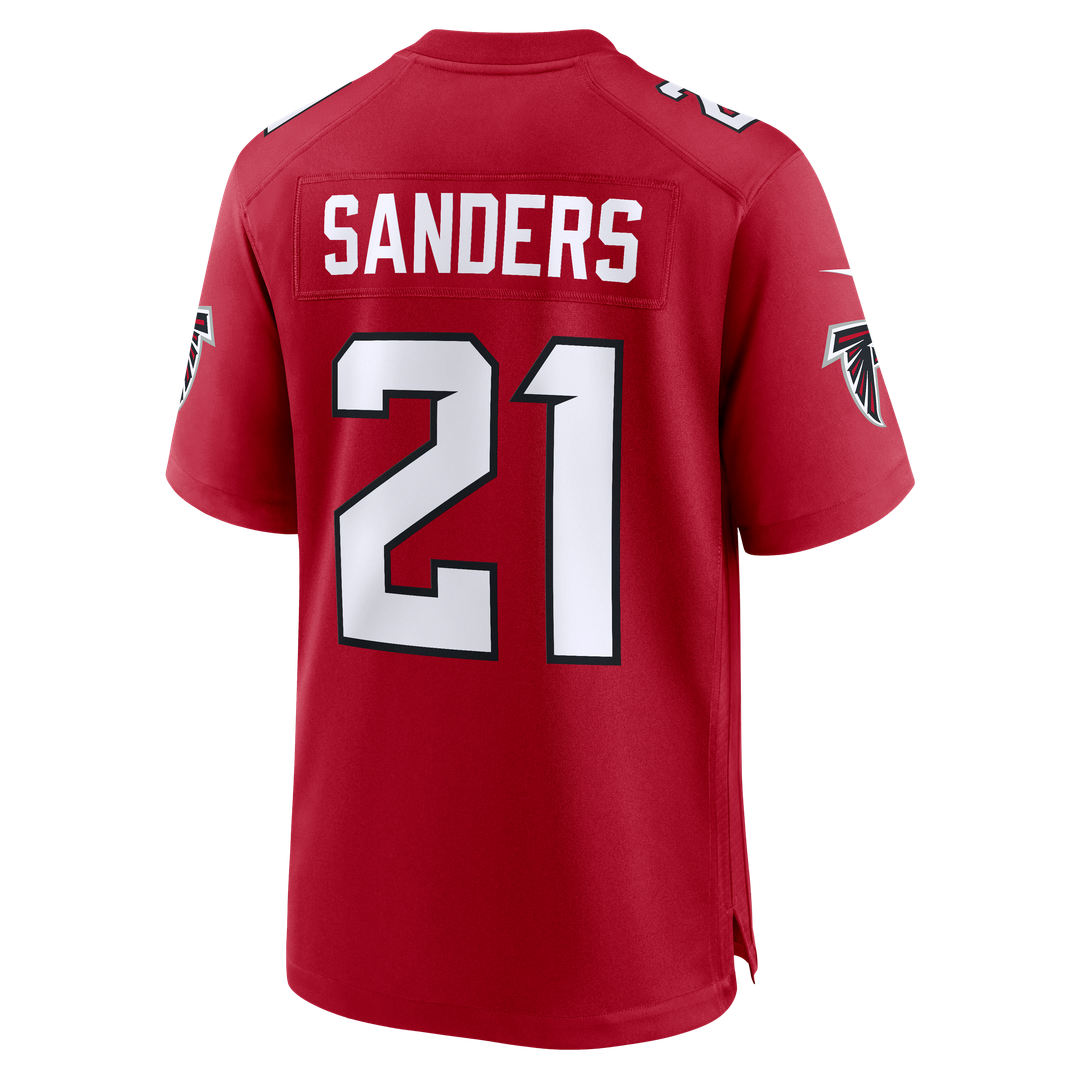 Atlanta Falcons Deion Sanders Nike Retired Player Game Jersey - Red