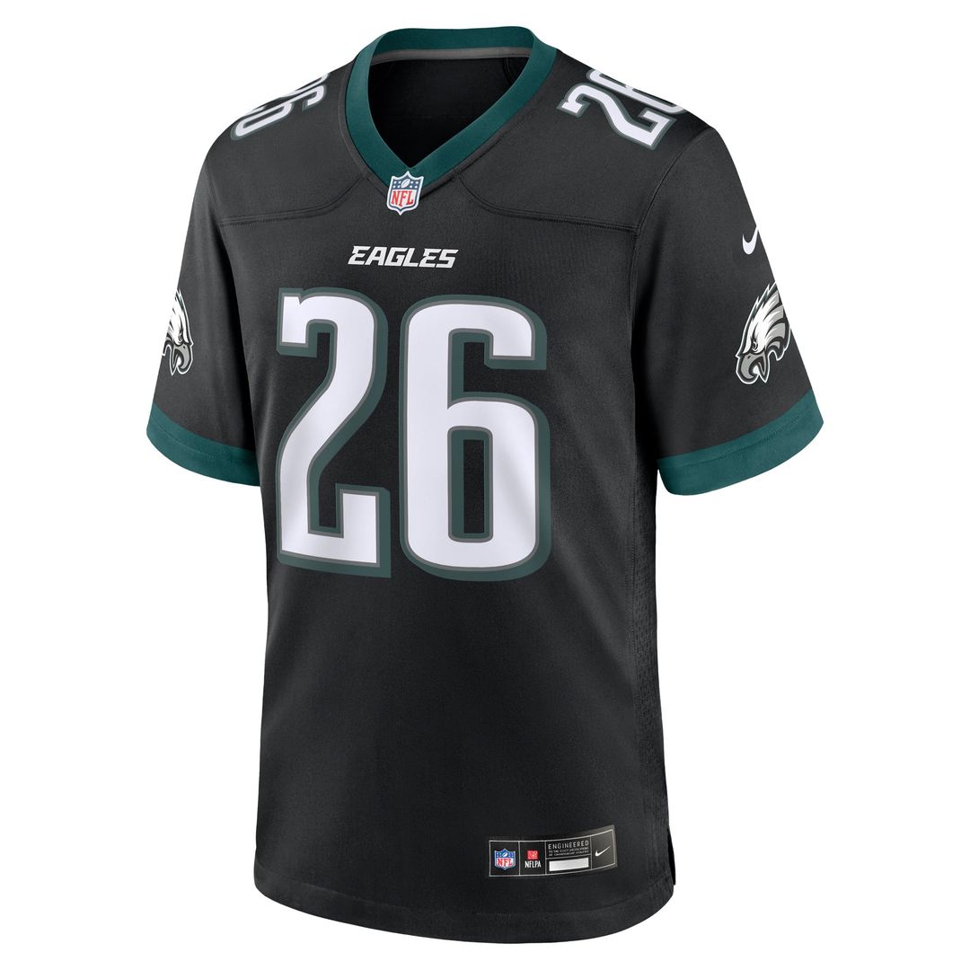 Philadelphia Eagles Saquon Barkley Nike Alternate Game Jersey - Black