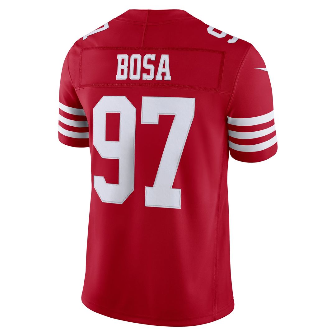 San Francisco 49ers Nick Bosa Nike Team Vapor F.U.S.E. Stitched Limited Jersey - Scarlet
