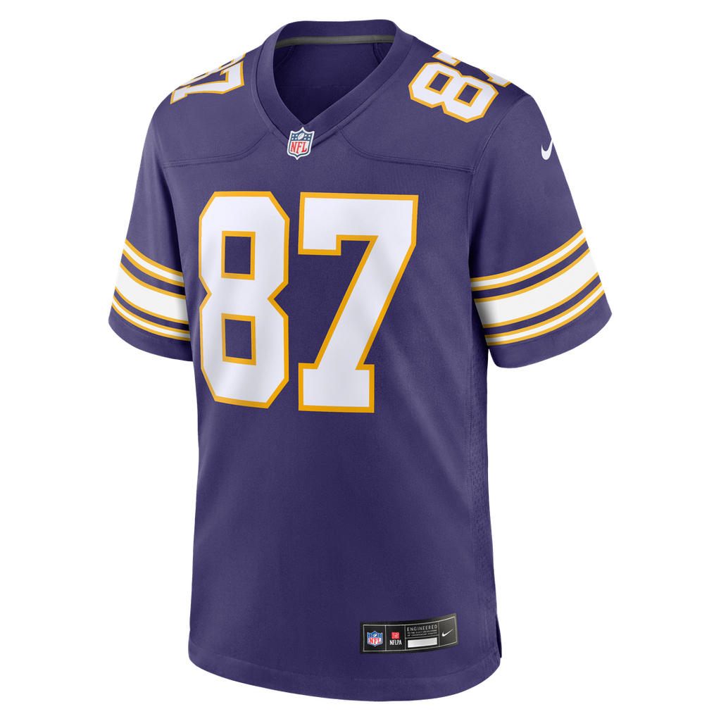 Minnesota Vikings T.J. Hockenson Nike Classic Player Game Jersey - Purple