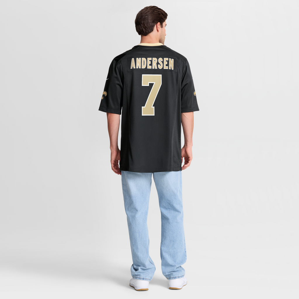 New Orleans Saints Morten Andersen Nike Game Retired Player Jersey - Black
