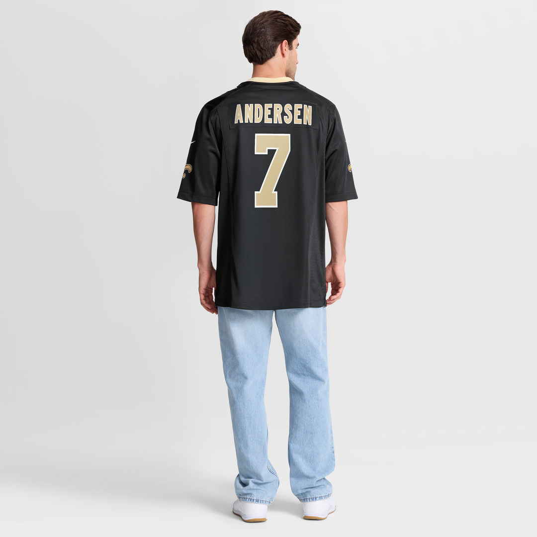 New Orleans Saints Morten Andersen Nike Game Retired Player Jersey - Black